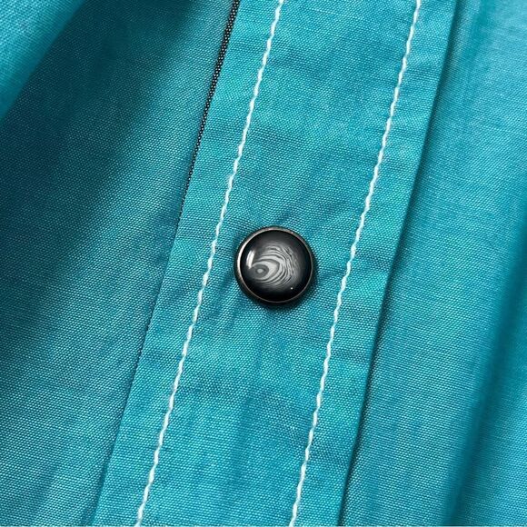 Rock and Roll Men’s Button Down Shirt Size 2XL Blue - Picture 11 of 14